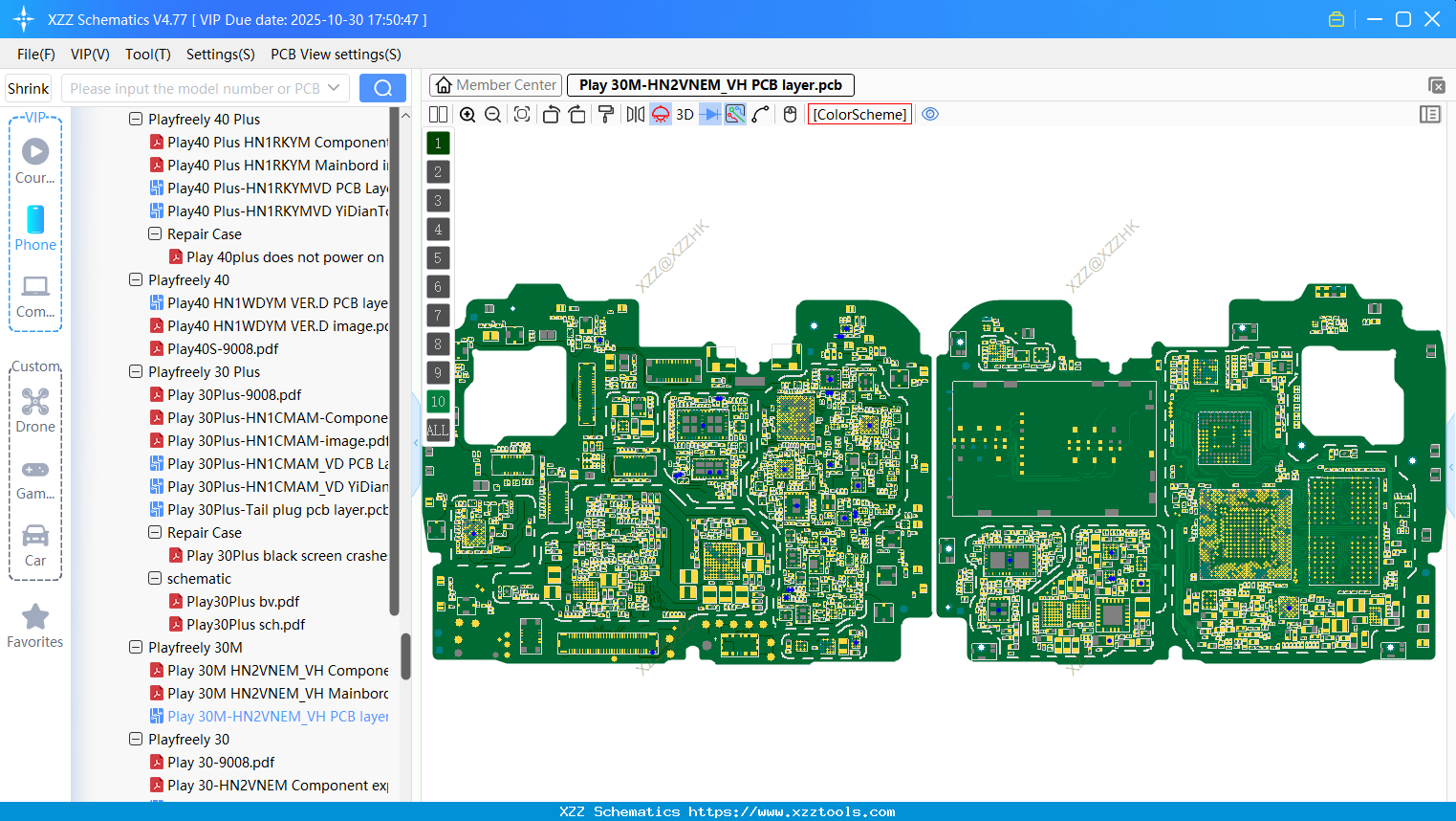 Honor Play 30M-HN2VNEM_VH PCB Layer
